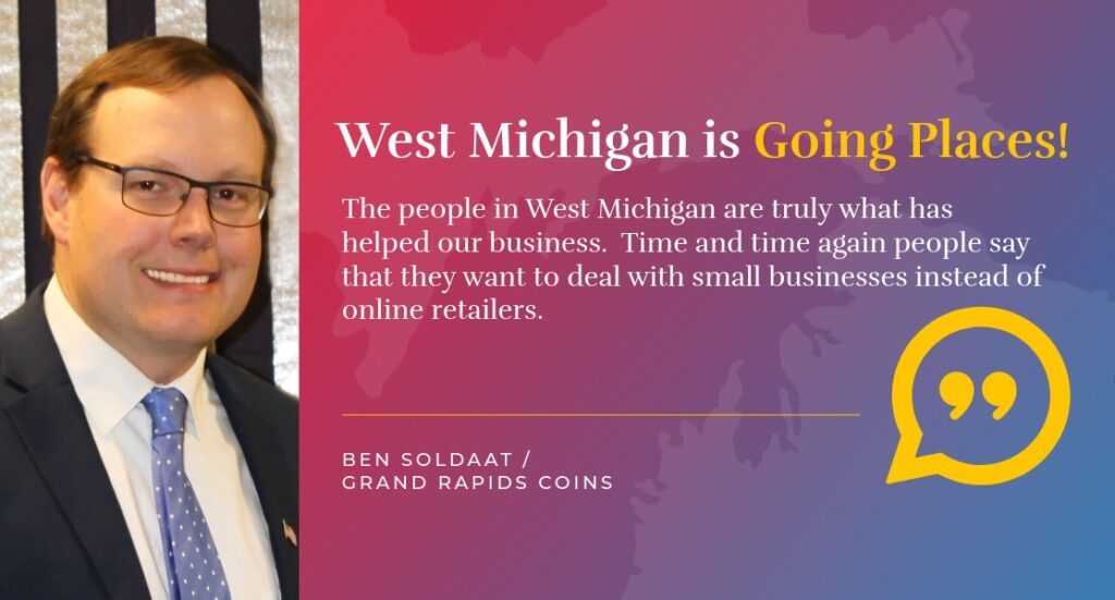 West Michigan Is Going Places interview with Grand Rapids Coins